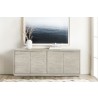 Armen Living Abbey 4 Door Sideboard Buffet in Grey Oak Wood