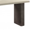 Armen Living Abbey Concrete and Grey Oak Wood Console Table Other Side