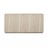 Armen Living Abbey 6 Drawer Dresser in Grey Oak Wood Back View