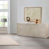 Armen Living Abbey 6 Drawer Dresser in Grey Oak Wood