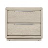 Armen Living Abbey 2 Drawer Nightstand in Grey Oak Wood 05