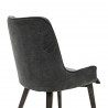 Alana Charcoal Upholstered Dining Chair - Back Angle