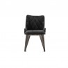 Armen Living Alana Midnight Upholstered Dining Chair Front