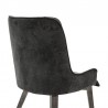 Armen Living Alana Midnight Upholstered Dining Chair Back