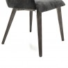 Armen Living Alana Midnight Upholstered Dining Chair Bottom