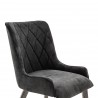 Alana Midnight Upholstered Dining Chair - Seat Close-Up