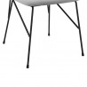 Armen Living Alice Gray Velvet and Metal Dining Room Chairs Legs