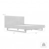 Armen Living Aldo Brown Oak Wood Platform Bed Frame With Black Metal Legs 04