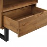 Armen Living Aldo 1 Drawer Nightstand In Brown Oak Wood With Black Metal Legs 09