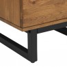 Armen Living Aldo 1 Drawer Nightstand In Brown Oak Wood With Black Metal Legs 04