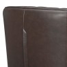 Aries Espresso Genuine Leather Swivel Barrel Chair 3