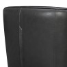 Aries Pewter Genuine Leather Swivel Barrel Chair 5