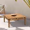 Armen Living Arno Outdoor Square Teak Wood Coffee Table