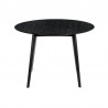 Armen Living Arcadia Round Dining Table In Black Wood 02