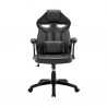 Aspect Adjustable Racing Gaming Chair in Black Faux Leather and Red Mesh with Lumbar Support Pillow 04