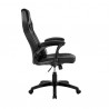 Aspect Adjustable Racing Gaming Chair in Black Faux Leather and Red Mesh with Lumbar Support Pillow 07