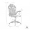 Aspect Adjustable Racing Gaming Chair in Black Faux Leather and Red Mesh with Lumbar Support Pillow 03