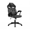 Aspect Adjustable Racing Gaming Chair in Black Faux Leather and Red Mesh with Lumbar Support Pillow 02