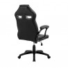 Aspect Adjustable Racing Gaming Chair in Black Faux Leather and Dark Grey Mesh with Lumbar Support Pillow 02