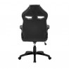 Aspect Adjustable Racing Gaming Chair in Black Faux Leather and Dark Grey Mesh with Lumbar Support Pillow 04
