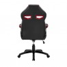 Aspect Adjustable Racing Gaming Chair in Black Faux Leather and Red Mesh with Lumbar Support Pillow 06
