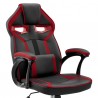 Aspect Adjustable Racing Gaming Chair in Black Faux Leather and Red Mesh with Lumbar Support Pillow 07