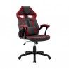 Aspect Adjustable Racing Gaming Chair in Black Faux Leather and Red Mesh with Lumbar Support Pillow 01