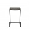 Armen Living Atlantis 30" Bar Height Backless Brushed Stainless Steel Bar Stool