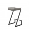 Armen Living Atlantis 30" Bar Height Backless Brushed Stainless Steel Bar Stool