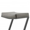 Armen Living Atlantis 30" Bar Height Backless Brushed Stainless Steel Bar Stool
