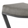 Armen Living Atlantis 30" Bar Height Backless Brushed Stainless Steel Bar Stool