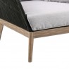 Armen Living Athos Indoor Outdoor Club Chair in Light Eucalyptus Wood with Latte Rope and Grey Cushions- Bottom View