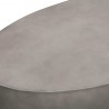 Armen Living Anais Concrete and Brass Oval Coffee Table Top