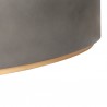 Armen Living Anais Concrete and Brass Oval Coffee Table Bottom