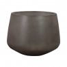 Armen Living Amethyst Large Round Lightweight Concrete Indoor Or Outdoor Planter In Grey Front