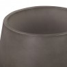 Armen Living Amethyst Large Round Lightweight Concrete Indoor Or Outdoor Planter In Grey Top