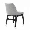 Armen Living Azalea Gray Fabric and Black Wood Dining Side Chairs- Back View - Armen Living Azalea Gray Fabric and Black Wood Dining Side Chairs- Back View