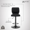 Armen Living Bardot Adjustable Swivel Bar Stool  011