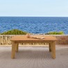 Armen Living Bahamas Outdoor Rectangular Teak Wood Coffee Table