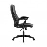 Armen Living Bender Adjustable Racing Gaming Chair In Faux Leather With Dark Grey Accents 04
