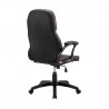 Armen Living Bender Adjustable Racing Gaming Chair In Faux Leather With Dark Grey Accents 09