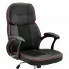 Armen Living Bender Adjustable Racing Gaming Chair In Faux Leather With Dark Grey Accents 013 - Armen Living Bender Adjustable Racing Gaming Chair In Faux Leather With Dark Grey Accents 013
