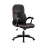 Armen Living Bender Adjustable Racing Gaming Chair In Faux Leather With Dark Grey Accents 08
