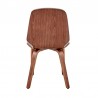 Brinley Gray Faux Leather and Walnut Wood Dining Room Accent Chair 06