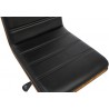 Armen Living Bowie Mid-Century Office Chair In Chrome finish With Black Faux Leather And Walnut Veneer Back 05