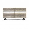 Armen Living Bridges 3 Piece Queen Bedroom Set in Two-Tone Acacia Wood 07