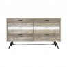 Armen Living Bridges Sideboard Buffet Cabinet in Two Tone Acacia Wood Front