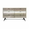 Armen Living Bridges 6 Drawer Dresser in Two Tone Acacia Wood Front - Armen Living Bridges 6 Drawer Dresser in Two Tone Acacia Wood Front