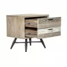 Armen Living Bridges 2 Drawer Nightstand In Two Tone Acacia Wood In Gray 04 - Armen Living Bridges 2 Drawer Nightstand In Two Tone Acacia Wood In Gray 04