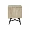 Armen Living Bridges 2 Drawer Nightstand In Two Tone Acacia Wood In Gray 02 - Armen Living Bridges 2 Drawer Nightstand In Two Tone Acacia Wood In Gray 02